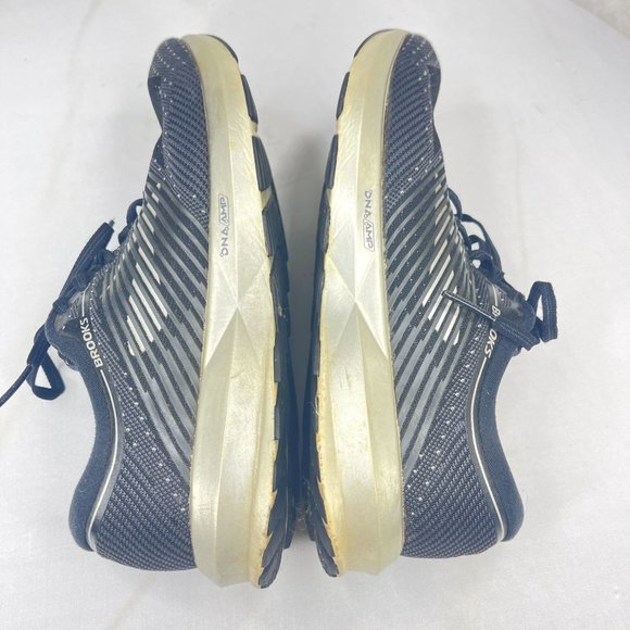 BROOKS Womens 8 Black Mesh Lace Up Athletic Running Shoes - Picture 6 of 8